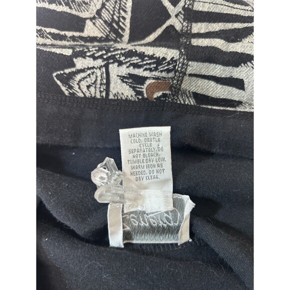 Zenergy Chicos Jacket Womens Size 0 Hooded Black Gray Geometric Full Zip Pockets - Picture 5 of 6